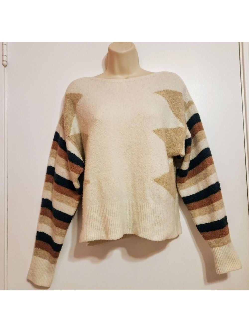 Madewell Beige Tan Wool Blend Sweater Small - Picture 4 of 10